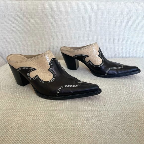 Maryam Nassir Zadeh Shoes - Maryam Nassir Zadeh Romeo Cowboy Western Mules Size 8